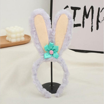 Cute Funny Rabit Headwear Lamb Wool Headband for Girls Kid Headbands Decor Party - Aimall