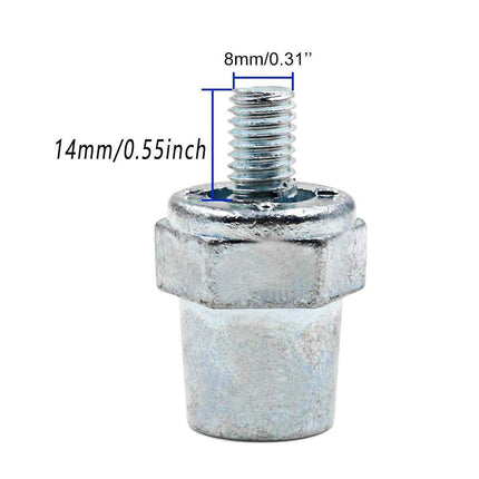 2Pcs Battery Terminal Posts For M8 8mm Bolts Positive Negative For Car Boats