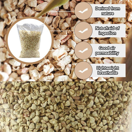 1kg Natural Corn Cob Bedding for Reptiles Small Animal Safe Habitat