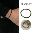 New Chinese Green Bamboo Splicing Bracelet Unique Handmade Jewelry Fashion