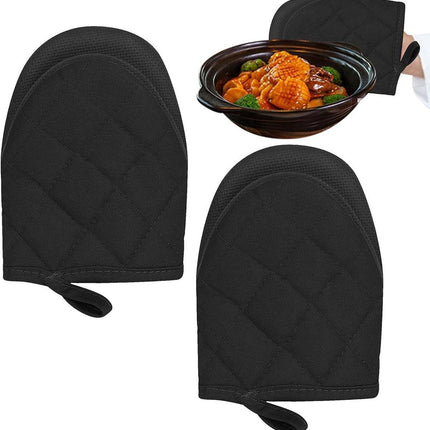 1 Pair Non Slip Oven Mitts Heat Resistant Baking Gloves for Kitchen and Cooking
