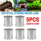 5pcs Aquarium Moss Binding Line 0.25mm Transparent Fishing Line for Plant Tank