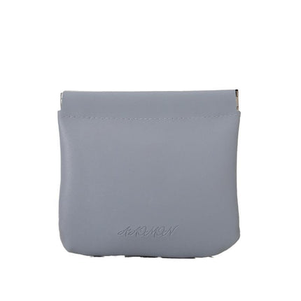 Pocket Cosmetic Bag Leather Storage Portable self-Closing Water-Resistant - Aimall