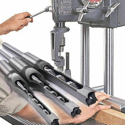 3x Square Hole Mortising Chisel Drill Bit Woodworking Saw Tools for Drilling