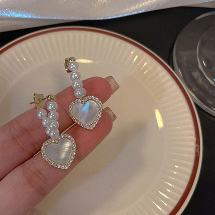 Chic Heart Love Stud Earrings Romantic Gift Women Fashion Jewelry Accessory