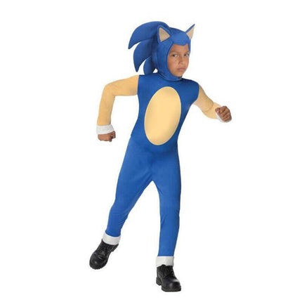 Kids Sonic The Hedgehog Jumpsuit Cosplay Costume Fancy Dress Christmas Wear Hat AU - Aimall