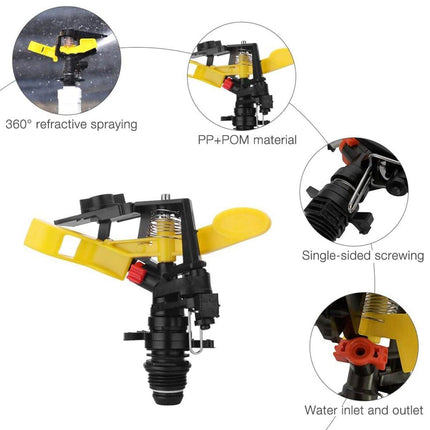 Agricultural Irrigation Lawn Sprinkler 360 Degree Rotating Automatic Rocker Spray