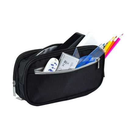 2pcs Large Capacity Multifunctional Pencil Case Storage Bag for School Office