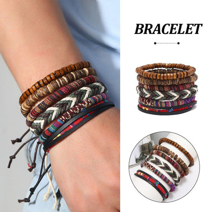 Handmade Bohemian Style Woven Bracelet Ethnic Womens Beaded Bracelet Adjustable