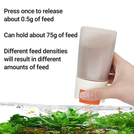 2pcs Moisture-Proof Fish Food Dispenser Bottles Set Automatic Feeding 150ml
