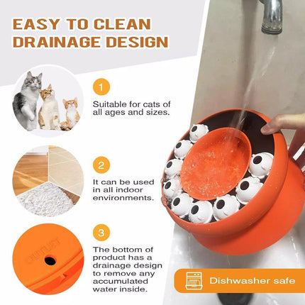 Pet Slow Feeder Interactive Cat Dog Food Dispenser Puzzle Toy for Healthy Eating