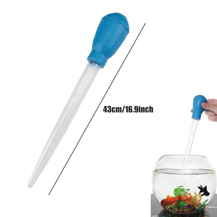 2PCS Fish Tank Cleaner Mini Pooper Turtle Pump Aquarium Maintenance Feeding Tube