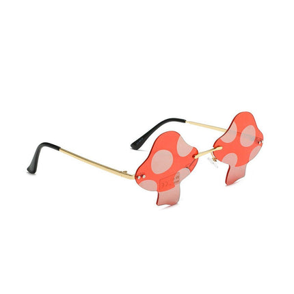 Decorations Party Favor Sunglasses for Women Eyewear Mushroom Shape Sun Glasses - Aimall