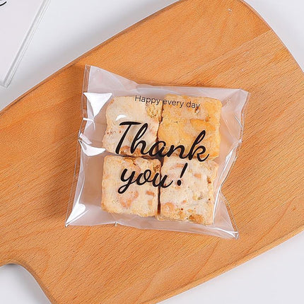 500 Pack Self Adhesive Cookie Packaging Bags Vibrant Designs OPP Material