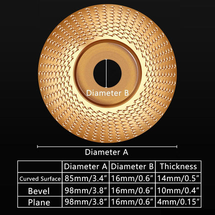 85/100mm Woodworking Grinding Wheel for Angle Grinder Polishing Tool Knife