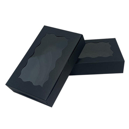50pcs Rectangular Kraft Paper Window Box Gift Packaging Boxes Party Favors