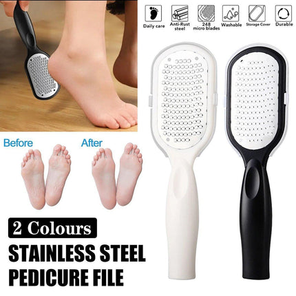 Stainless Foot File Scraper Grater Pedicure Rasp Callus Remover Foot Care Tools - Aimall