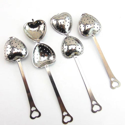 12pcs Stainless Steel Heart Tea Strainer Tea Infuser Clip for Loose Leaf Tea