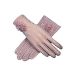 6 Colours Women UV Protection Lace Gloves Touchscreen Non-Slip Driving Gloves