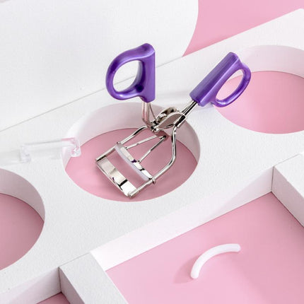 2024 Professional Handle Eyelash Curler Makeup Tool Easy Grip Long Lasting Curl - Aimall