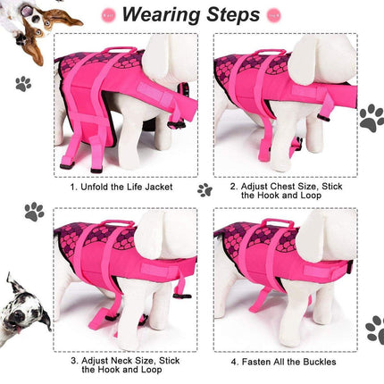 Pet Life Jacket Dog Swim Vest Outdoor Water Gear for Summer Swimming Activities