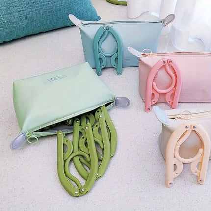 Portable Foldable Clothes Rack Travel Drying Stand for Home and Outdoor Use