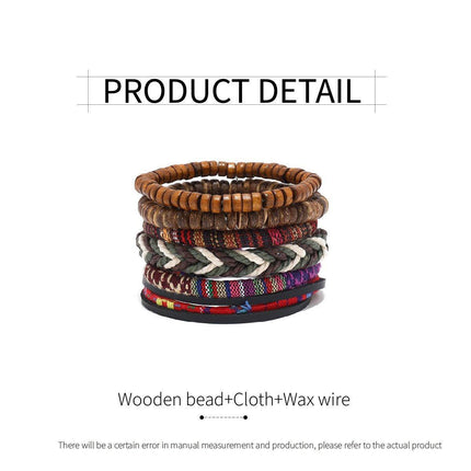 Handmade Bohemian Style Woven Bracelet Ethnic Womens Beaded Bracelet Adjustable