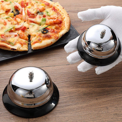 2X Service Call Bell Silver Kitchen Hotel Counter Reception Restaurant Desk Ring