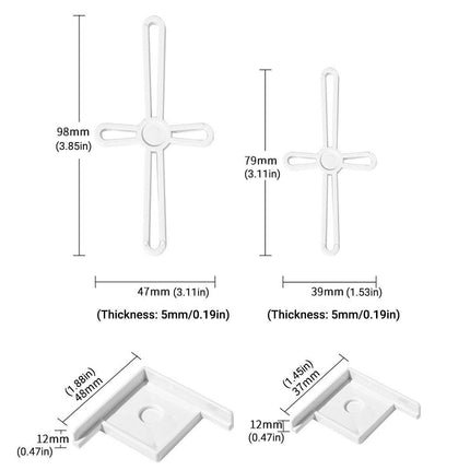 5pcs Plastic Fish Tank Base Bracket Corner Guard Stand Holder for Aquarium Tanks