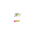 Cute Rainbow Moon Hairpin with Fabric Felt Ball Fashion Hair Accessories Gift