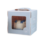 30PCS Grey Portable Cake Boxes Display Window Packing Case with Handle Birthday - Aimall