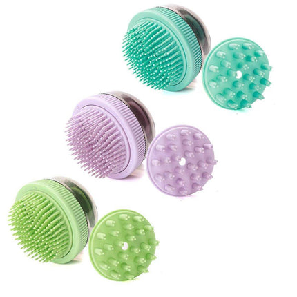 2PCS Pet Cleaning Brush Bath Massage Gel Dispenser Cats Dogs Grooming Tool