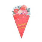 Mother's Day Bouquet Blessing Card 5 Flower Shape Birthday Gift Three-dimensional Creative Card Blessing Card