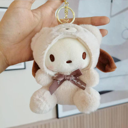 My Melody Cute Plush Doll Car KeyChain Backpack Small Pendant Stuffed Toy Gift AU - Aimall