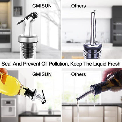 250/500ml Olive Oil Vinegar Pourer Dispenser Glass Bottle Kitchen Tools Cooking - Aimall
