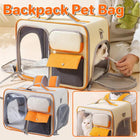 Large Capacity Cat Dog Backpack Outdoor Portable Pet Carrier Canvas Travel Bag