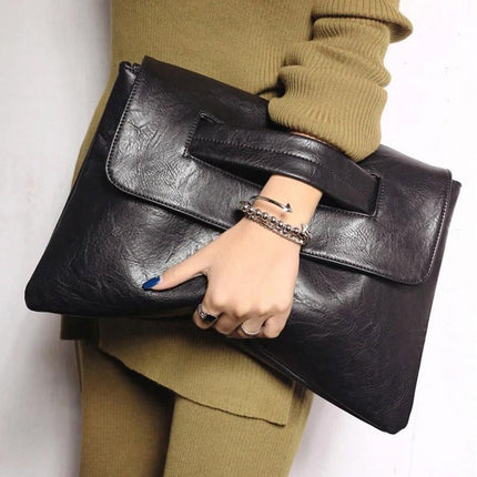 Large Capacity Shoulder Bag for Women Simple Crossbody Handbag Clutch Envelope Bag