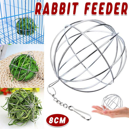 Rabbit Grass Balls Hangable Feeding Rack for Small Animals Chew Toys and Snacks