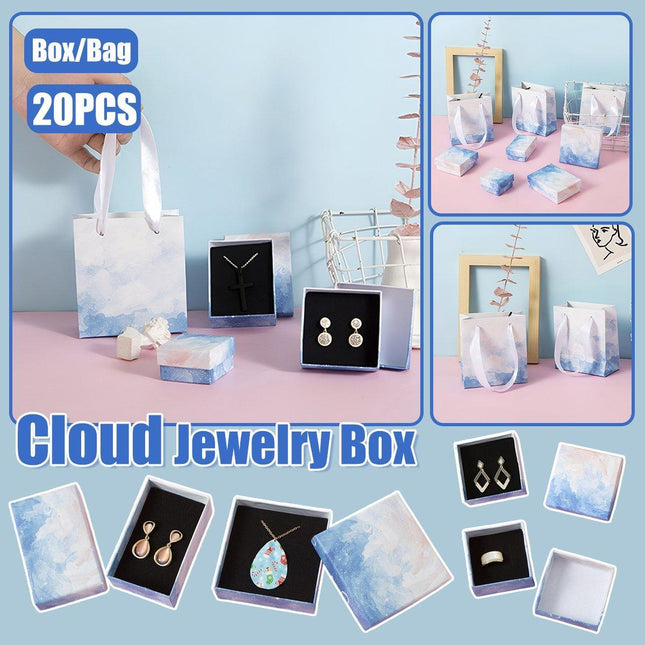 20PCS Cloud Jewelry Box Earrings Necklace Ring Bracelet DisplayOrganizer
