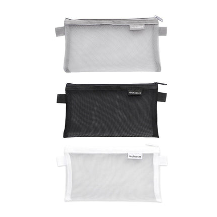 10PCS Clear Mesh Pencil Case Pen Cosmetic Makeup Storage Bag Organizer Pouch - Aimall