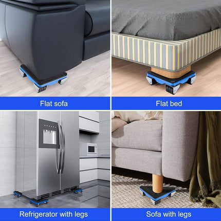 Heavy Duty Moving Tool Set Easy Move Five Piece Furniture Lifter Kit for Home