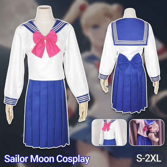 Sailor Warrior Cos Costume Moon Hare Cosplay Costume School Uniform Sailor Suit Navy Style Anime Costume