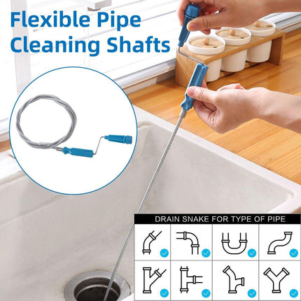 3M Drain Unclogger Multi Functional Pipe Blockage Removal Tool for Plumbing Need
