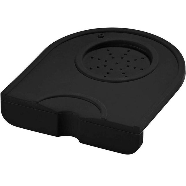 Coffee Tamper Silicone Mat Black Tamping Holder Pad Corner Dropped Edge Tools - Aimall