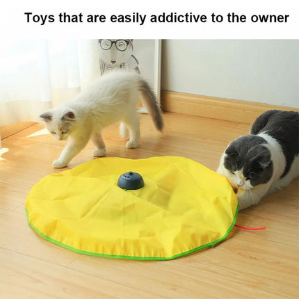 Interactive Cat Toy Electronic Kitten Teaser Moving Mouse Fabric Puzzle Game - Aimall