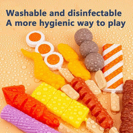 Set Kids BBQ Pretend Play Kitchen Food Toys Cooking Playset for Kids 28pcs - Aimall