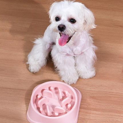 Dog-Bowl Dishes Slow-Feeder Large Pet-Eat Dogs Food-Nonslip Interactive Large - Aimall