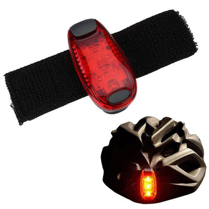 Safety Warning Lamp LED Tail Light Bicycle Cycling Back Rear Bike Helmet Running - Aimall
