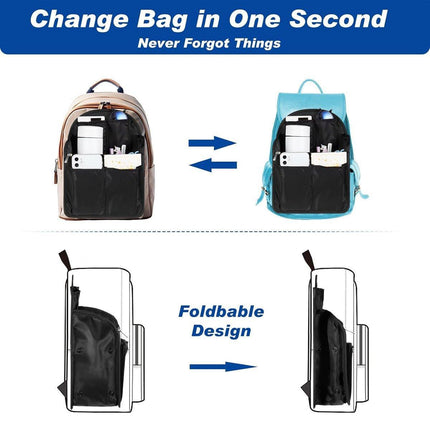 Backpack Liner Organizer Anti-theft Insert Bag For Handbag Travel Cosmetic Bags