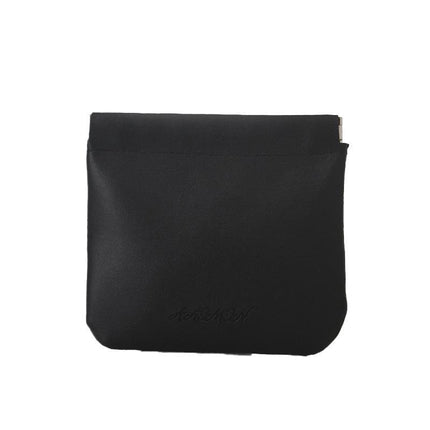 Pocket Cosmetic Bag Leather Storage Portable self-Closing Water-Resistant - Aimall